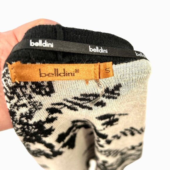 BELLDINI OPEN FRONT HI LOW FLOWY FLORAL PRINT CARDIGAN SWEATER - S - Picture 5 of 5